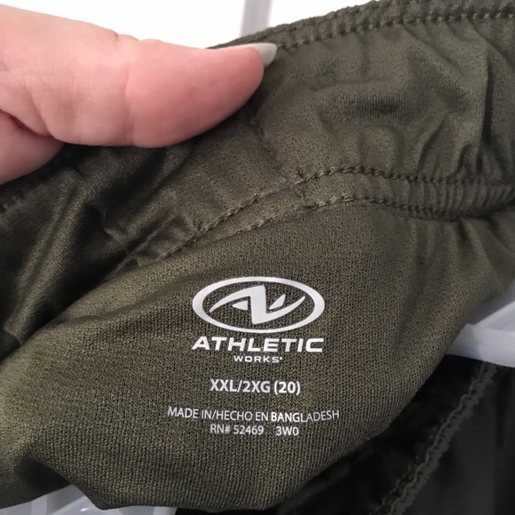 Olive Athletic Shorts | NWT Athletic Works - Picture 5 of 7